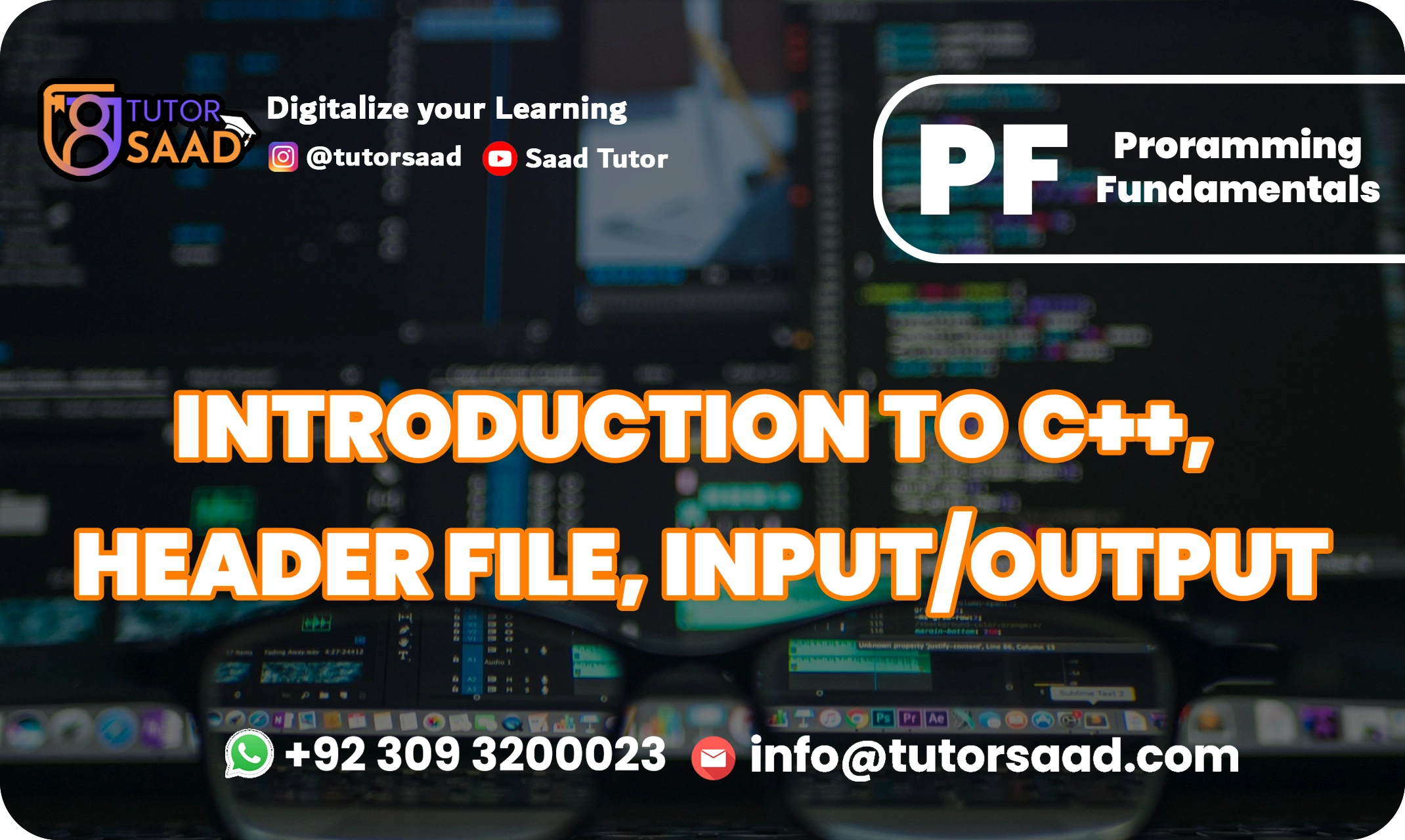 Introduction to C++ - Tutor Saad